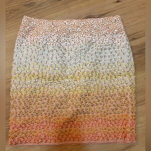 Anthropology - HD in Paris Linen Embroidered Mini Skirt